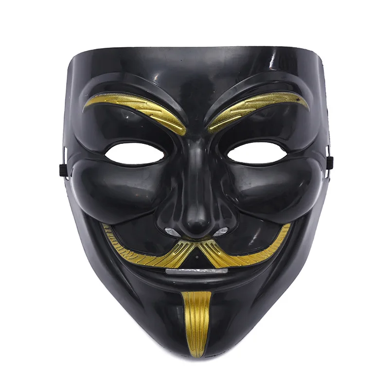 Halloween Party V Mask Decoration Wholesale Festive Atmosphere Thriller Halloween Horror Dress Up Props V Face Mask
