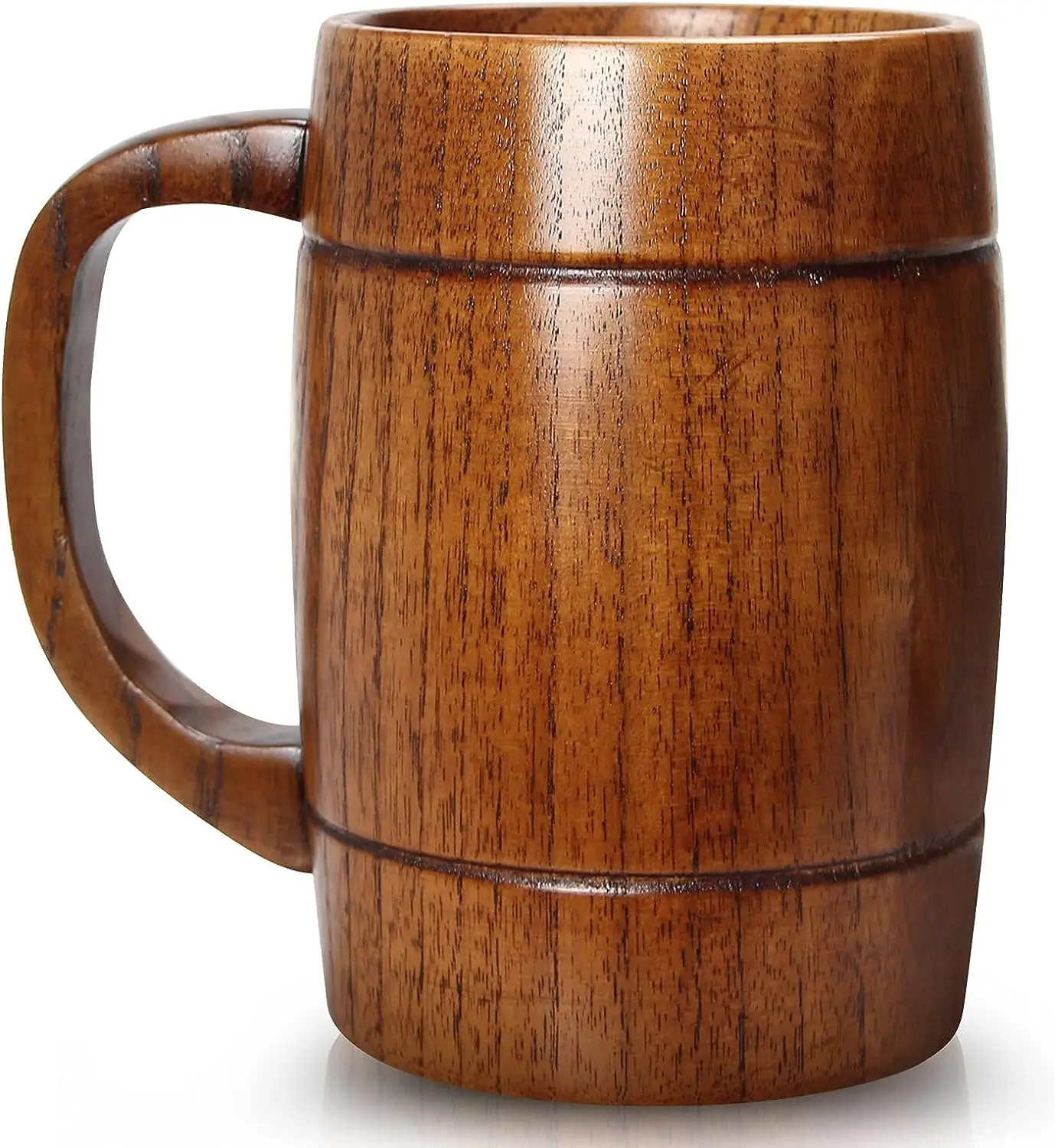 factory direct custom wooden wine cup for parties coffee mug for office beer mugs with handles
