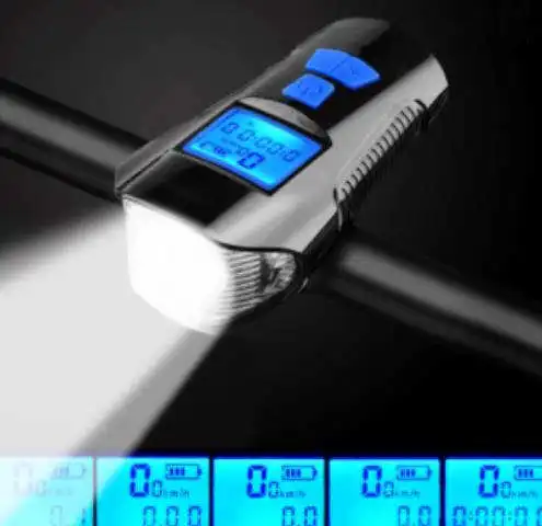 OEM ODM  Rechargeable fort lights Safety Warning Bike Light with Horn LED Bicycle Headlight Taillight for Cycling Riding