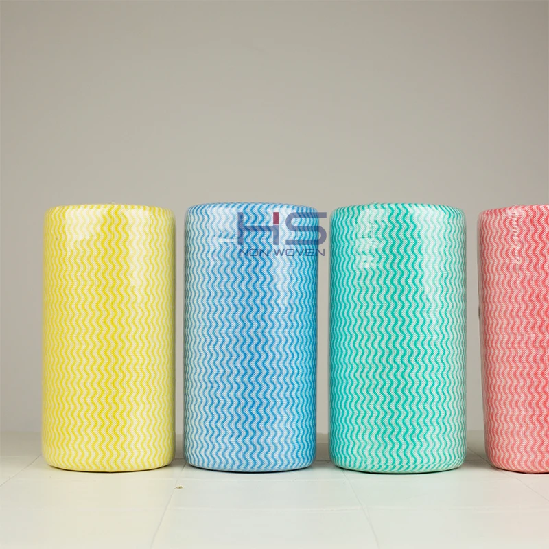 Spunlace Non woven Disposable Multi Use Cleaning Wipes Roll