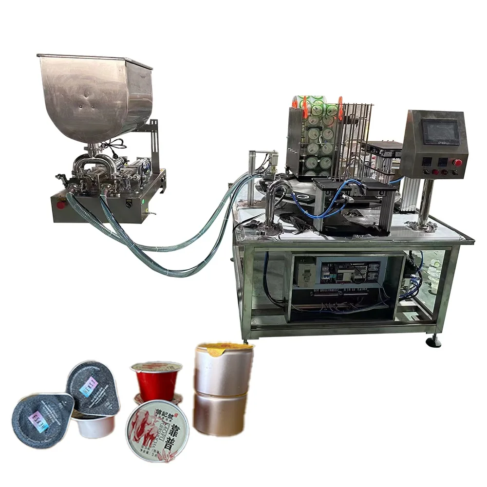 J & Ben automatic hair conditioner/liquid capsule filling machine/k cup nespresso coffee capsules filling sealing machine