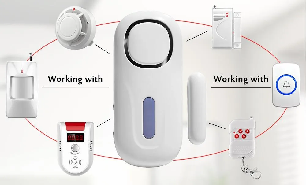 HOT SALES Home Alarm System Wireless Kit - Window Alarm Door Alarm