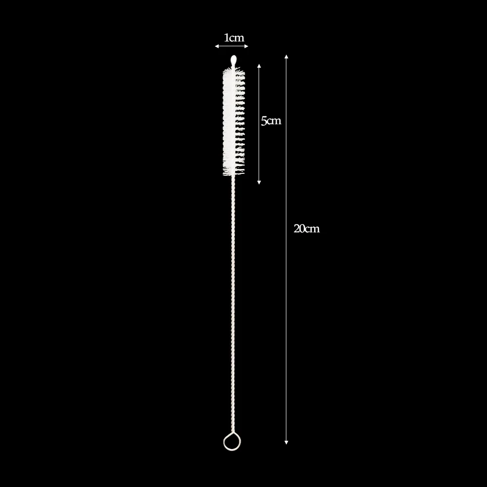 Stainless Steel Nylon Straw Cleaning Brush Drinking Pipe Tube Cleaner Baby Bottle Brush Cleaning Tools