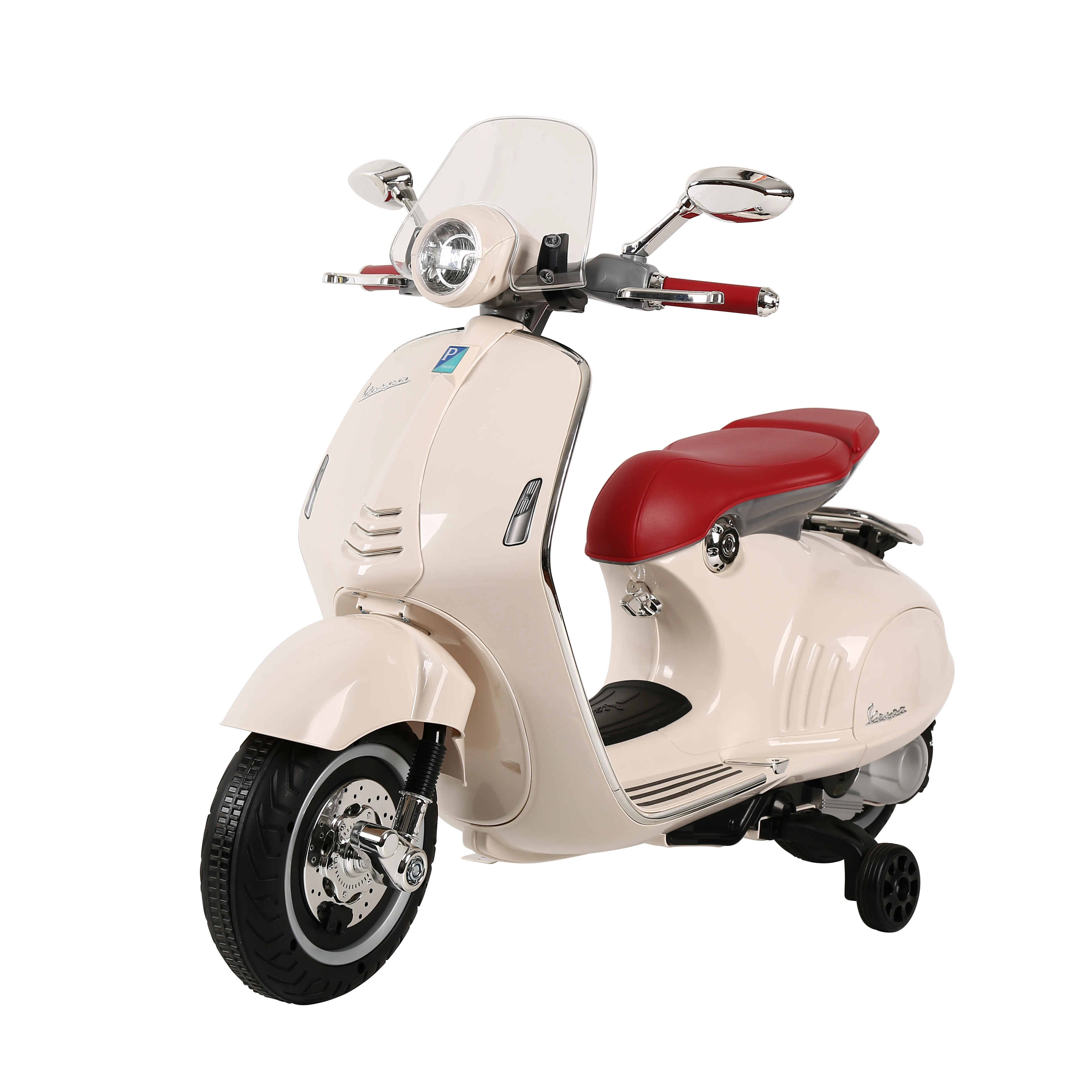 VESPA License Electric Battery Operated Child Motorcycle Scooter Bike For Kids
