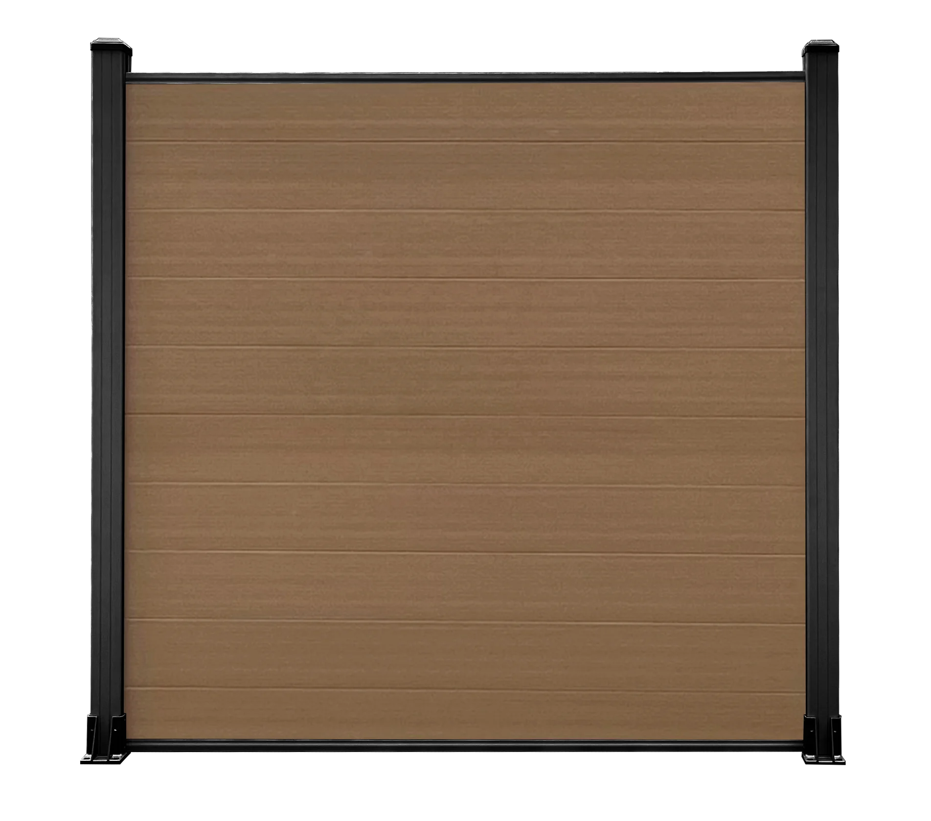 Wood like no fading composite garden fence wpc slat fence euro style easy install wpc railing