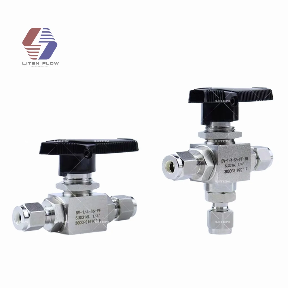 1/4 Locking Ball Valve Tube Fittings Stainless Steel