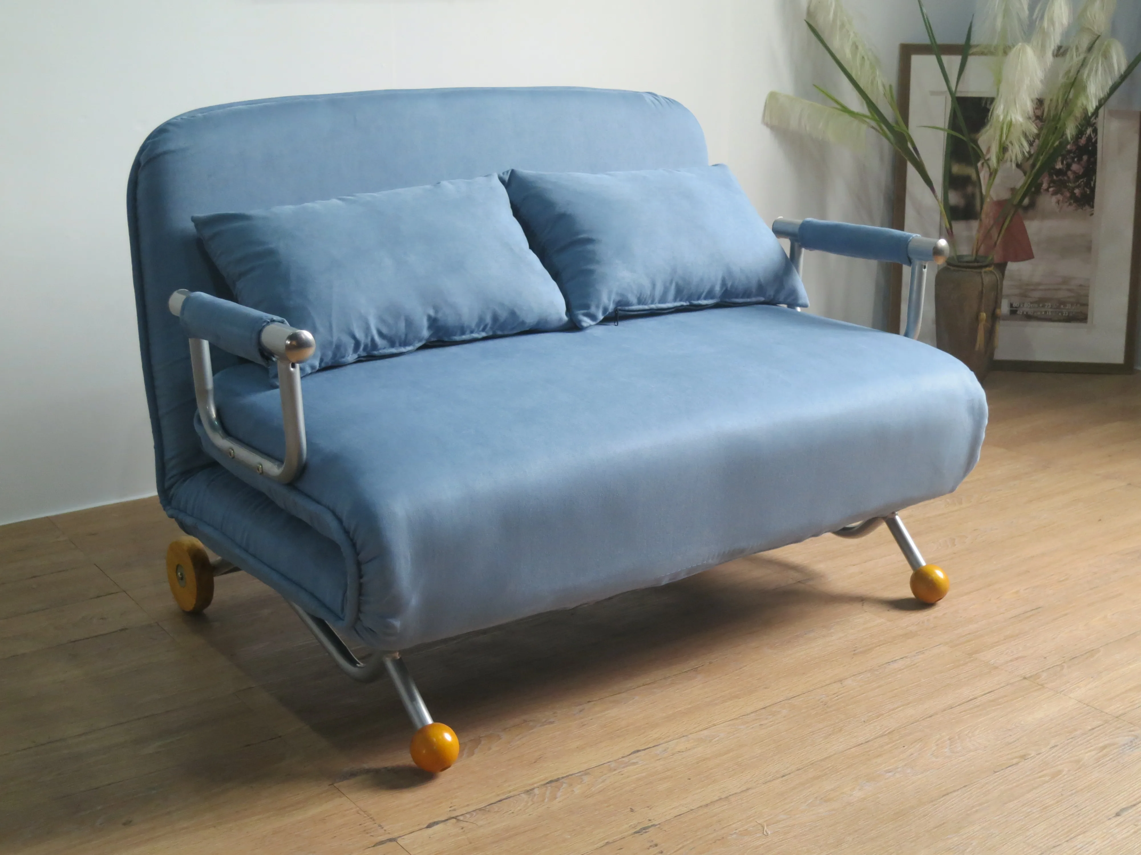 High Quality Smart Couch Bedroom Hot Selling Metal Structure Arms 2 Seat Living Room Chairs Adjustable Fabric Sofa Bed Furniture