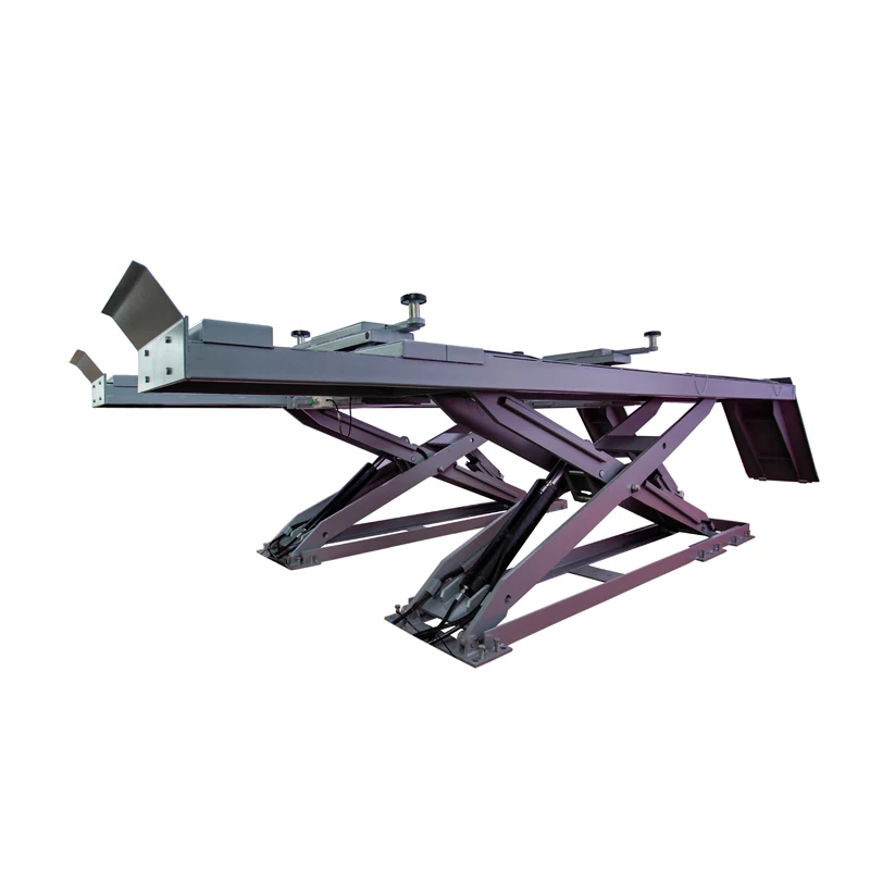 LAUNCH New Ultra-Thin Big Hydraulic 4Tons Scissor Car Lift with two rolling  jack