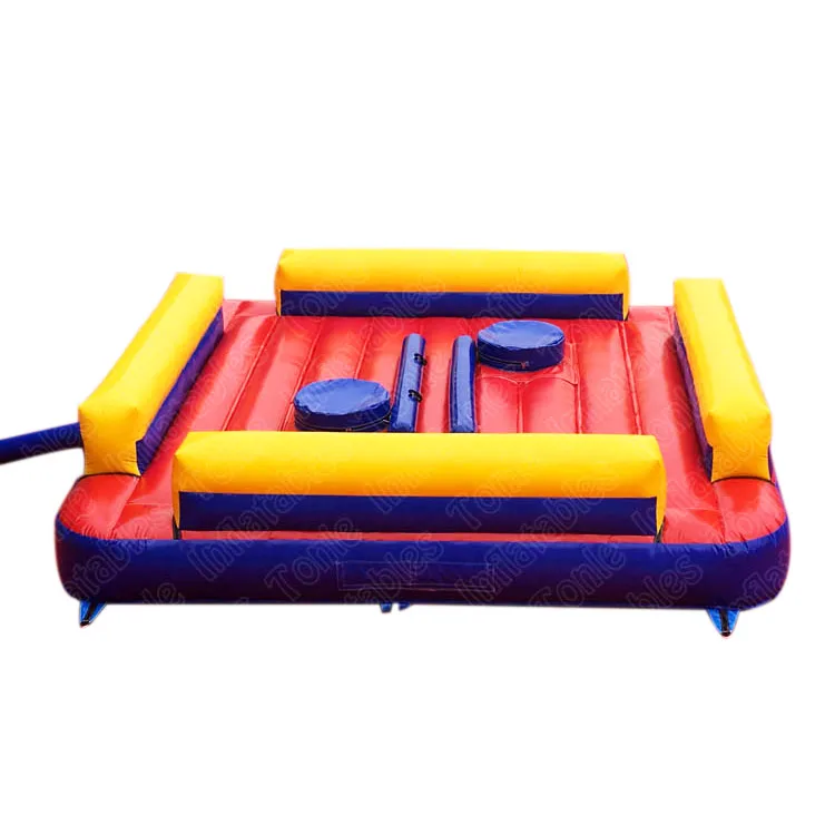 backyard pedestal gladiator jousting inflatable jousting ring arena, gladiator dueling interactive challenge game for sale