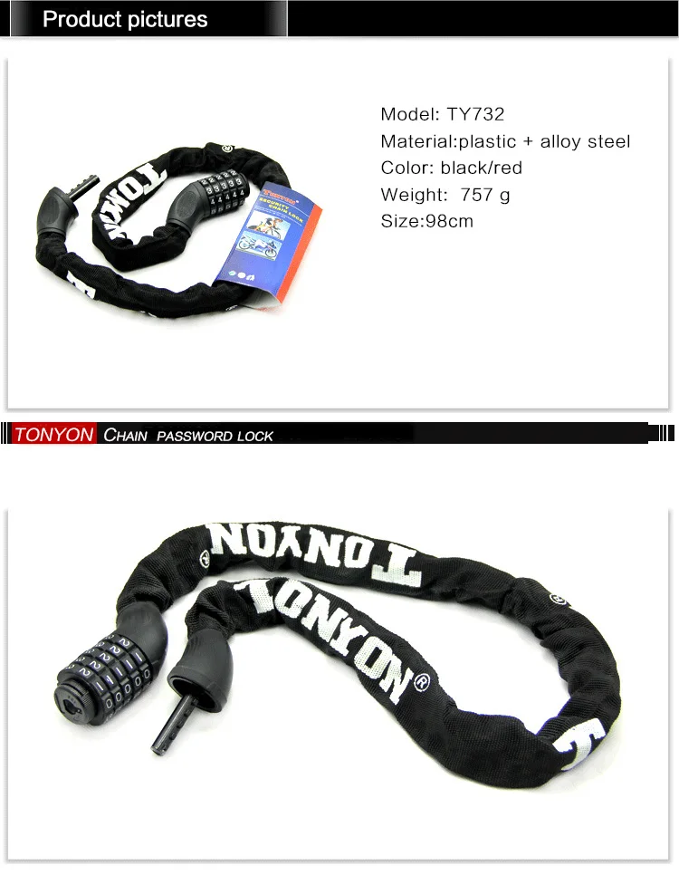 5 Digit Password Bicycle Lock Security Anti Theft Lock Scooter Bike Moto Combination Password Cable Lock Bicycle Accessories