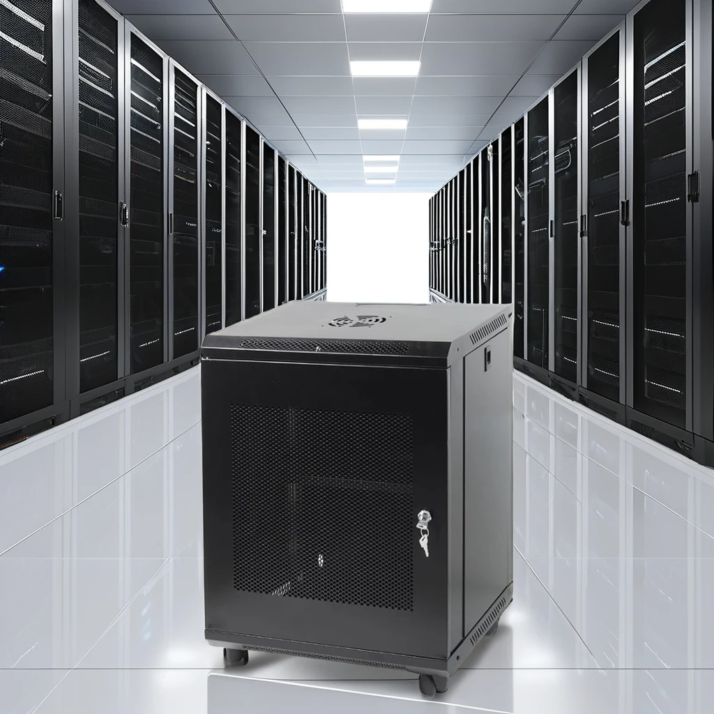 wholesale 12u Metal server network cabinet 19inch Floor Standing Data Center Internet Telecom Server Rack