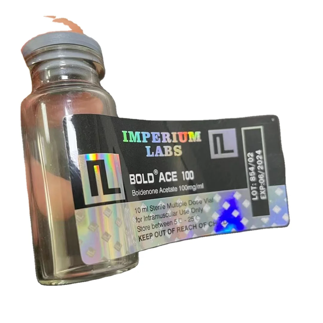 
Custom your own design top quality laser paper stickers 10ml hologram vial labels for glass bottle packaging 