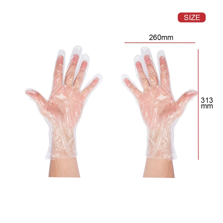 Latest Examination One Time Use Single Disposable Sanitary Plastic Gloves