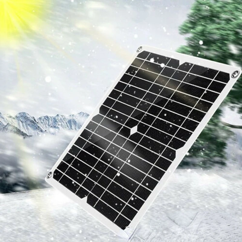 25W 18v solar panel kit camping tent car rechargeable battery outdoor power system