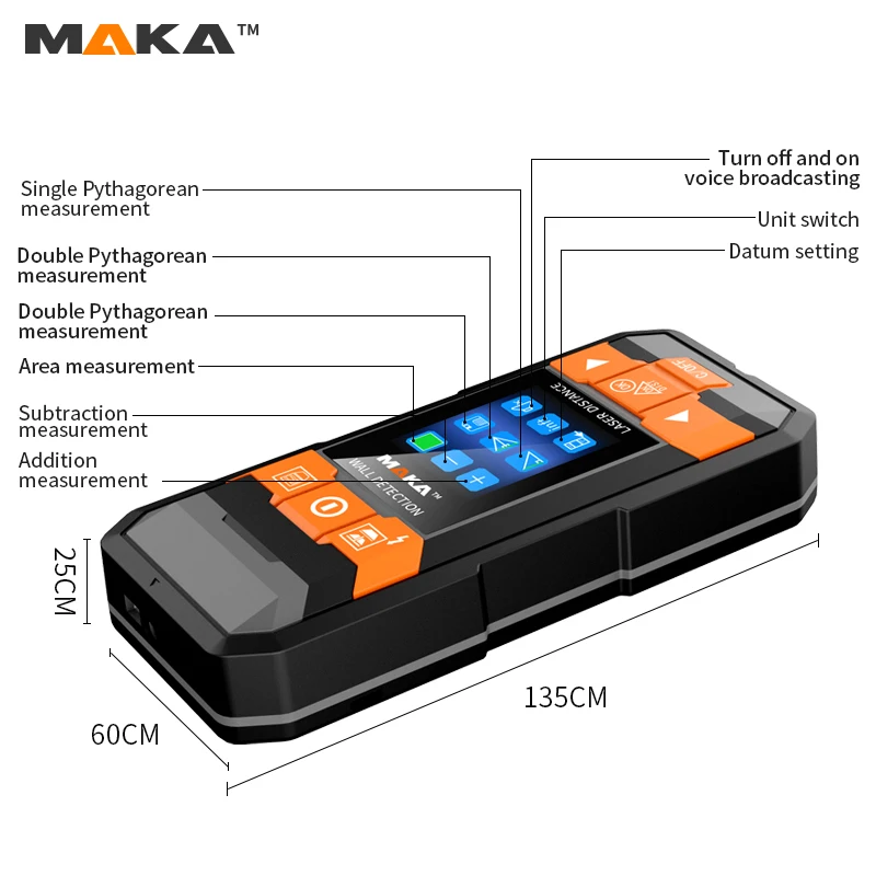 MAKA Kids/Электронная многофункциональная настенная деревянных поверхностях-стадоискателя детектор