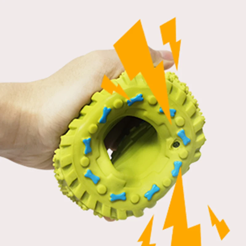 High quality Drable Interactive Luxury squeaky tire Pet Dog Chew Toys Training Toy  Pet Products for aggressive chewers