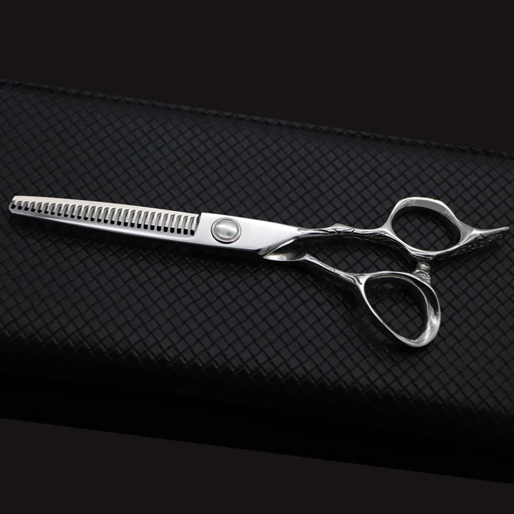 Fashion Design 3D teeth Professional Japanese Steel Beautiful Hair Cutting Scissors hair shears