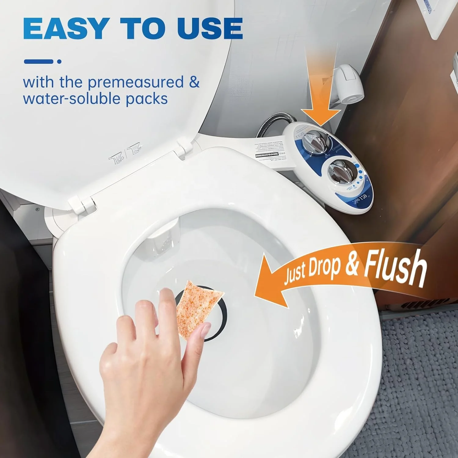 Septic Tank Treatment Septic Safe Dissolvable Easy Flush Enzyme-Producing Live Bacteria Solution