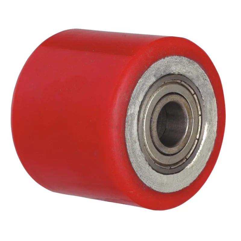 
PU Pallet Jack Load Wheel Polyurethane Machine Dolly Skate Machinery Roller Mover Replacement Bearing ID 20mm Poly Tread Rollers 