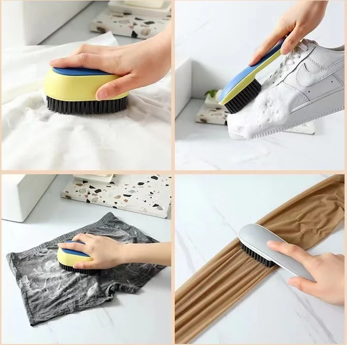 Long Handle Soft  Colorful Laundry  No Shoe Damage Household Cleaning Shoe Washing Brush Set Board Brush Wholesale