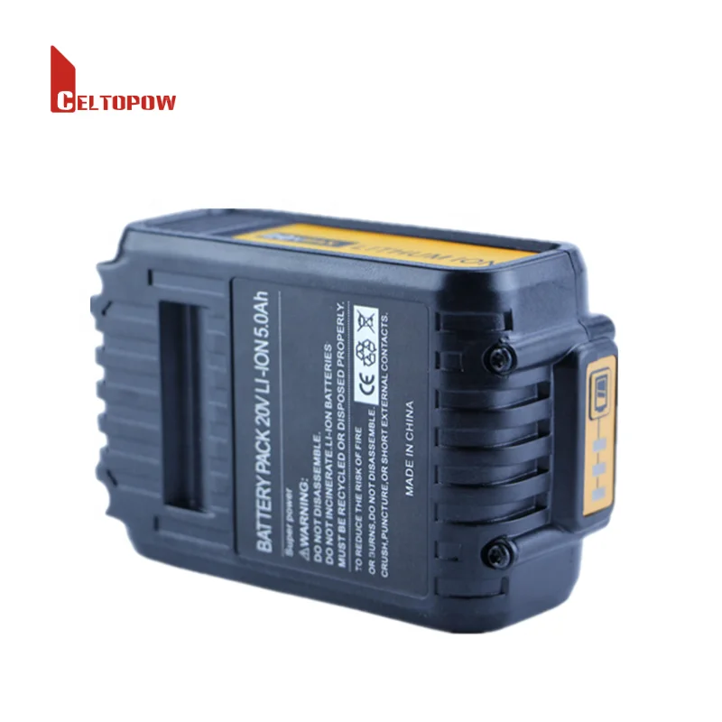 18V/20V Max Tool Battery Cordless Drill DCB200 DCB201 DCB204 DCB205 for Dewalt Li-ion Battery Case