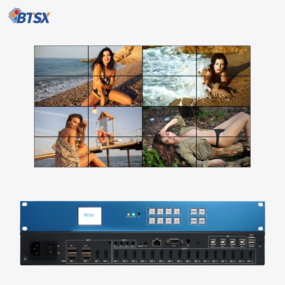 Bitvisus профессиональный аудио-видео и освещение 4K видеопроцессор с 4 K60 HDMI 2 0 высокопроизводительных приложений для освещения видео