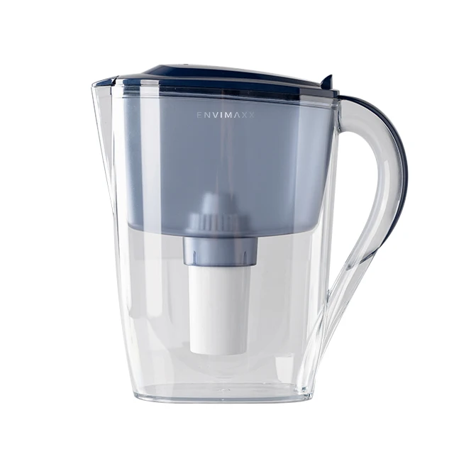 Portable 6 cups standard everyday water filter pitcher 2.6L drinking water filter pitcher jug