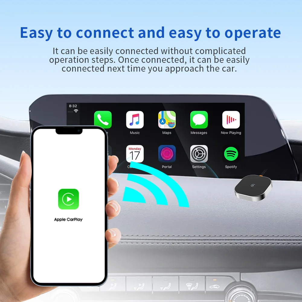 Car Gadgets Carplay ai box Carplay Android Auto Screen Interface Type-c Wireless Multimedia Video Player