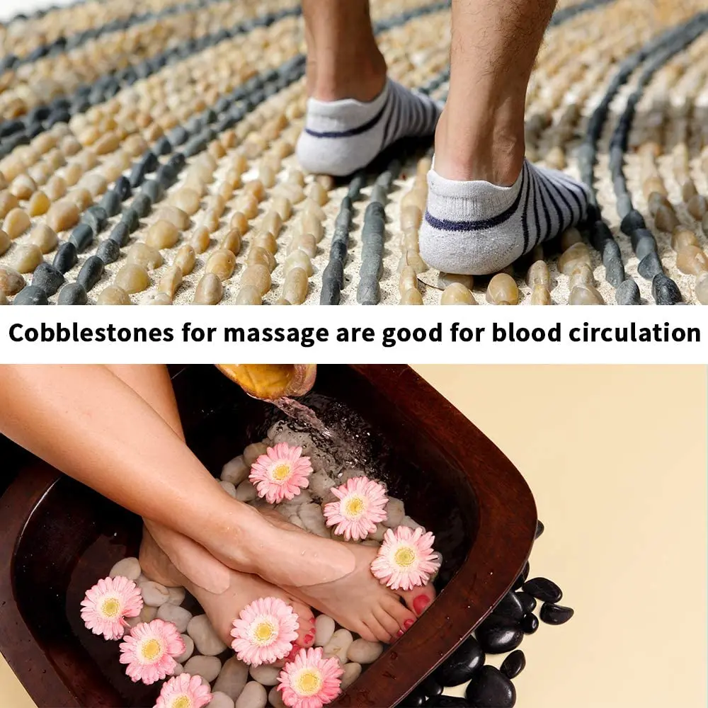 Natural Polished Mixed Color Pebbles Small Decorative River Rock Gravel For Planters Plants Garden Landscaping