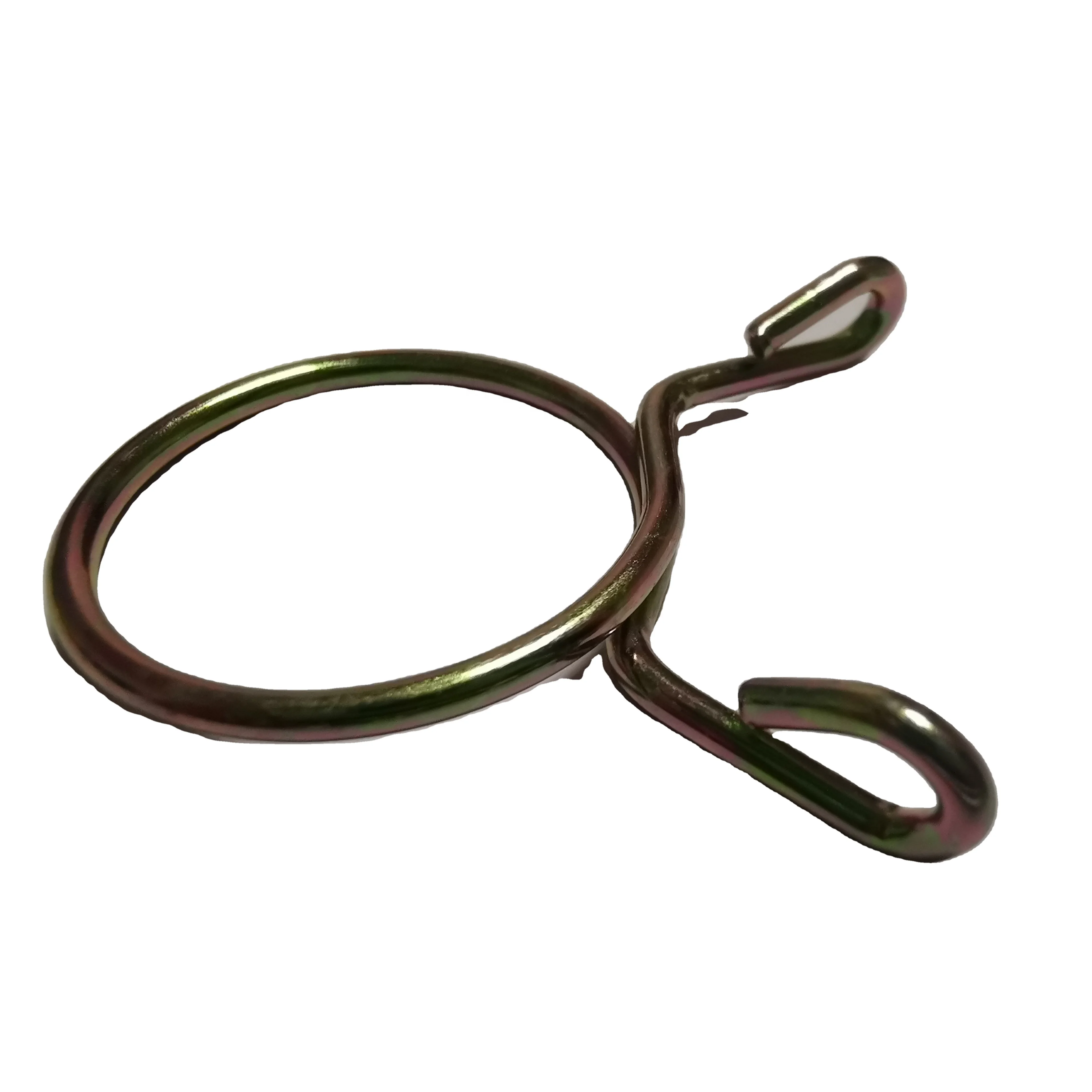 Customized  Forming Coil Single Wire Torsion Spring Type Ring Hose Clamp For Fuel Line