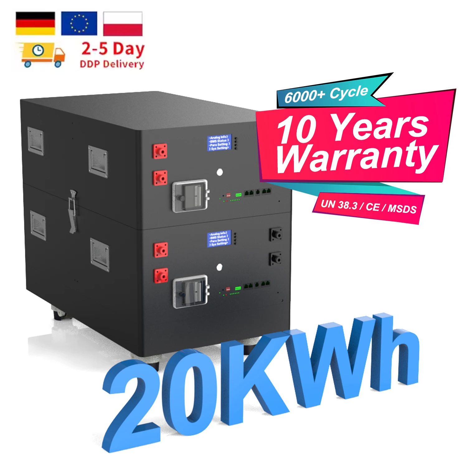 Stackable Cost Of Home Solar Battery Energy Storage Lifepo4 51.2V 200Ah 280Ah 300Ah 48V Lithium Battery 48V 200Ah For System