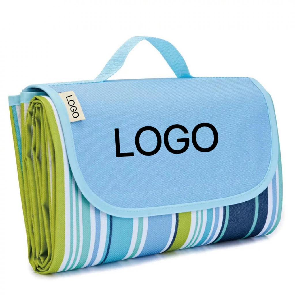 2024 Wholesale Custom Travel Outdoor Portable Foldable PVC Beach Mats Waterproof Picnic Mat Large Size for Camping Hiking