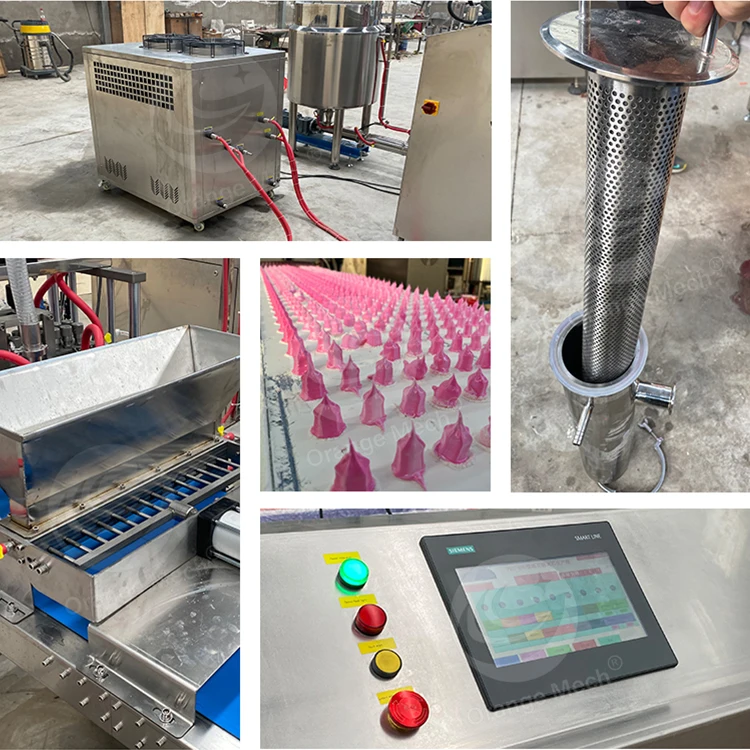 ORME White Columnar Marshmallow Extruding Machine Mini Automatic Cotton Candy Production Line for Sale