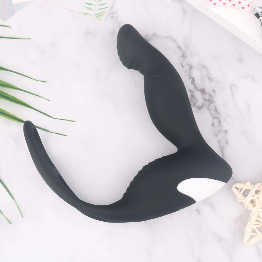 Amazon hot selling anal sex toy 9 patterns vibrating prostate massager for men