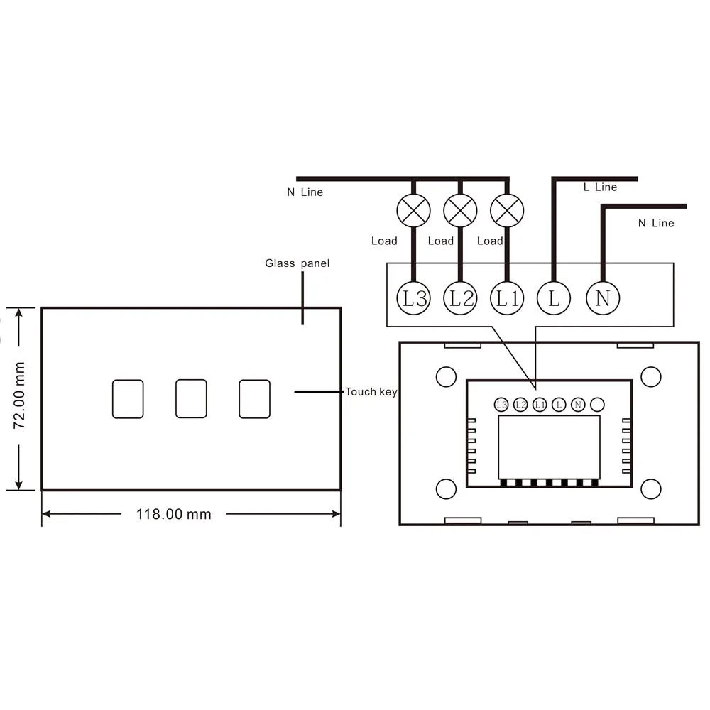 Sankou нам Wifi 1gang 1way коммутатор совместим с google home, Alexa, Tuya с управлением через телефон смарт-переключатель