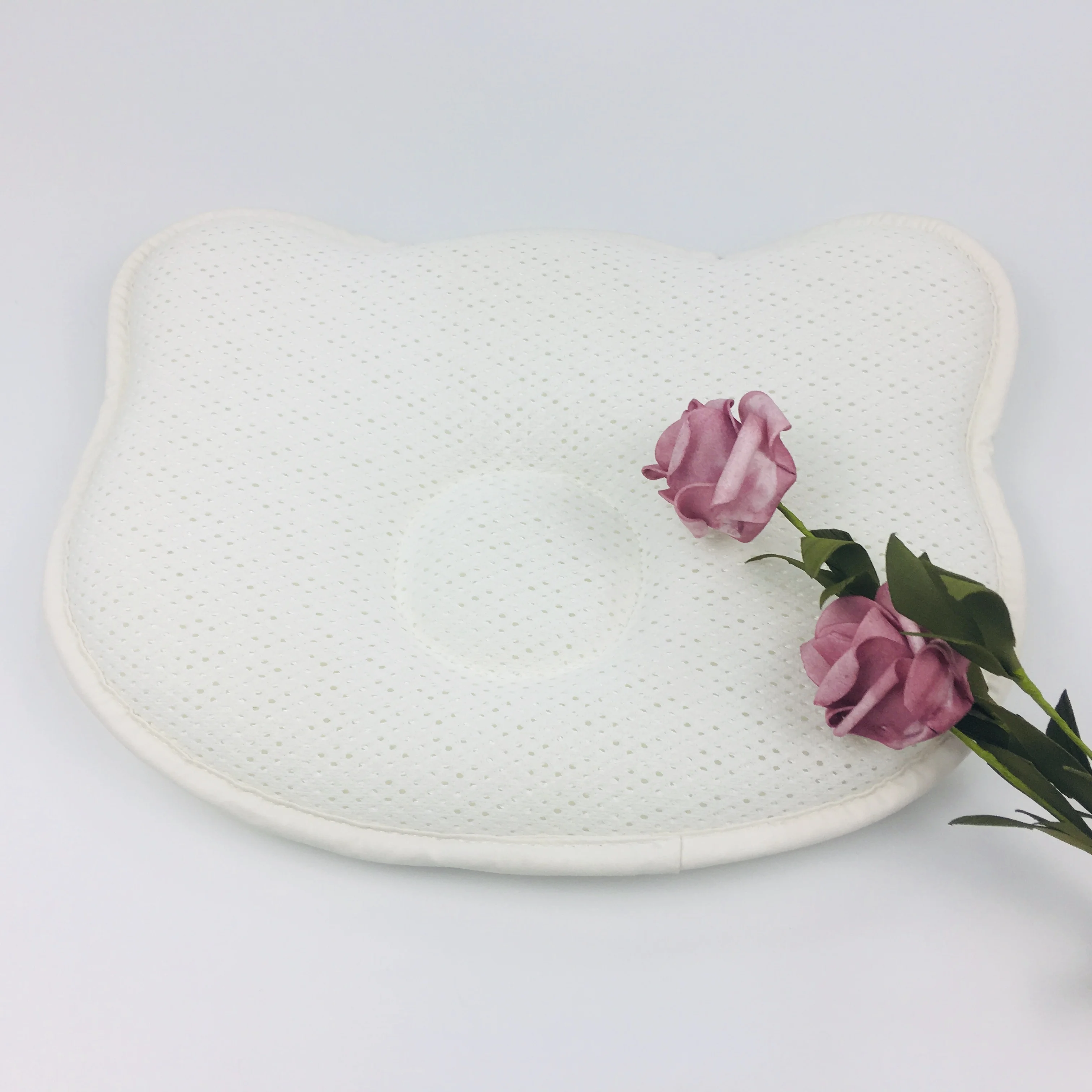 Best sale bear shape soft washable cooling 3d air mesh infant newborn baby pillow