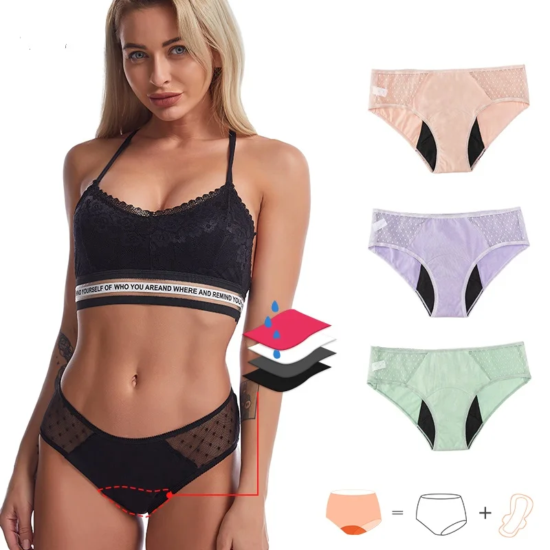 Manufacturer Ladies Sexy Mesh Beautiful Lace Briefs Openwork Ribbon Girl Breathable Panties Sweet Student Triangle Panties