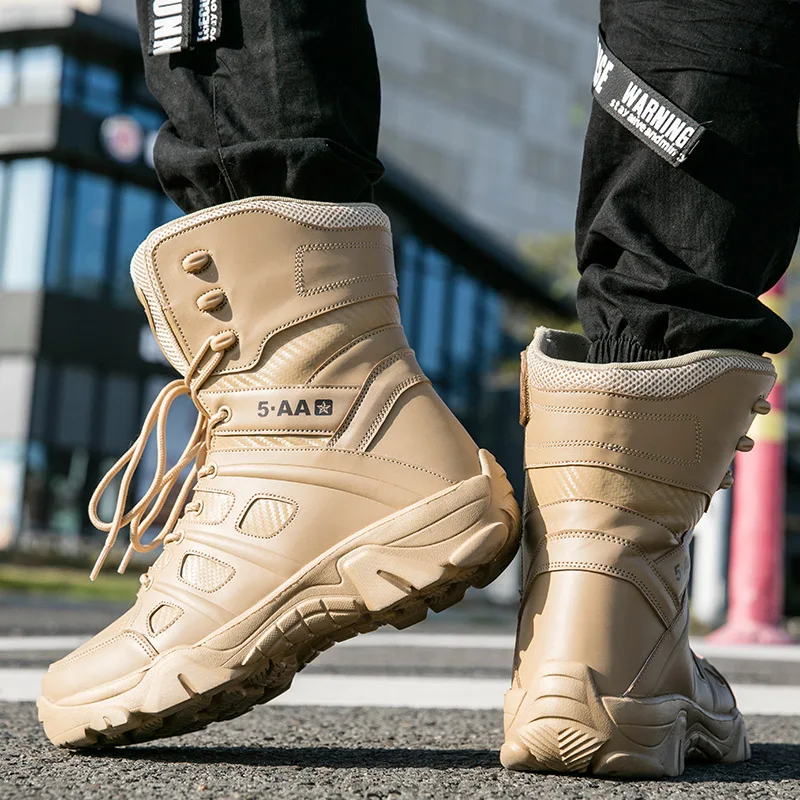 Winter Hiking Boots Men Tactical Outdoor Hiking Shoes men Trekking Shoes Anti-skid Snow Boots Warm Mountain Sneakers