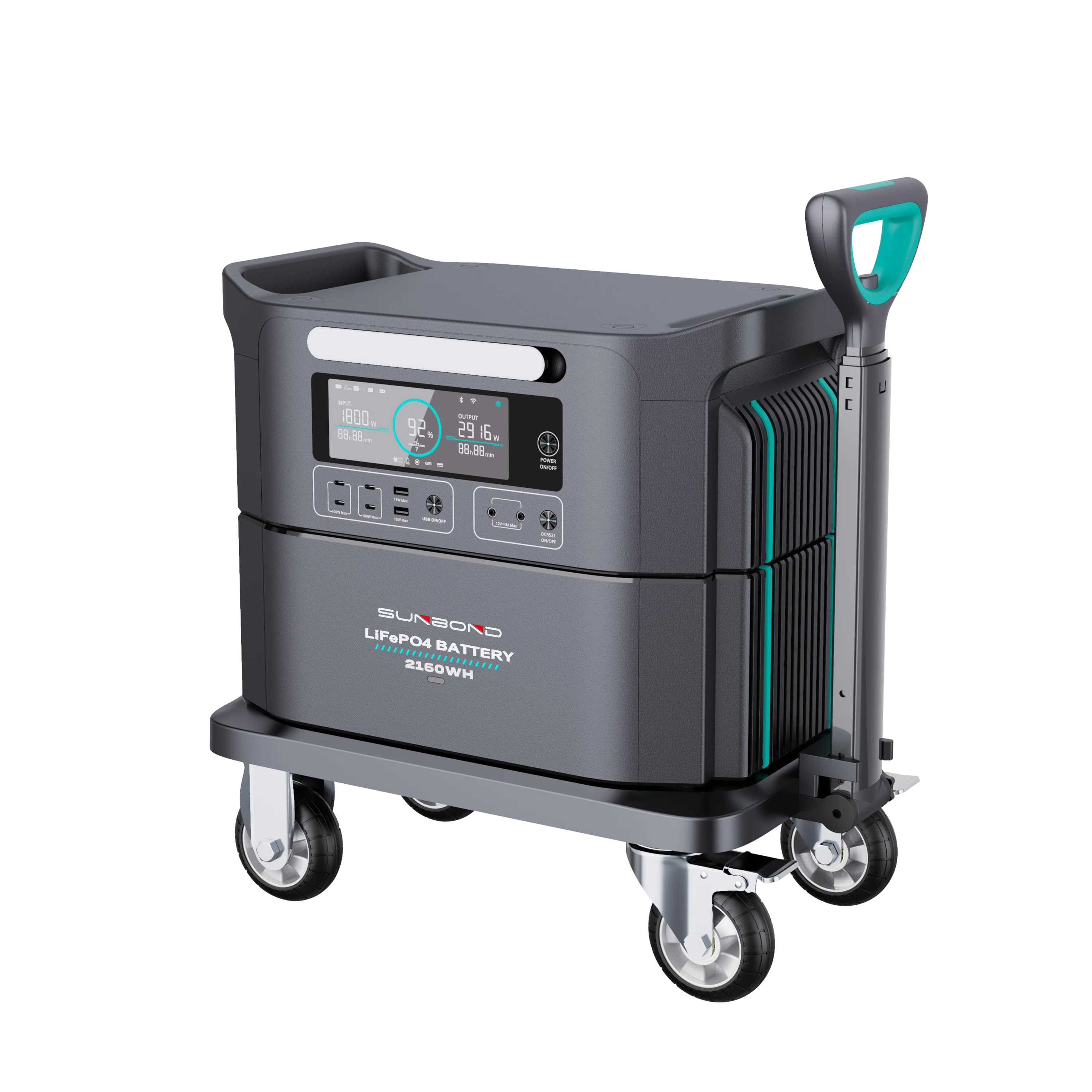 Factory Direct 2200w Off Road Chassis Portable Power Station Charge Power Supply Charging Power Station Outdoor Mobile Supply