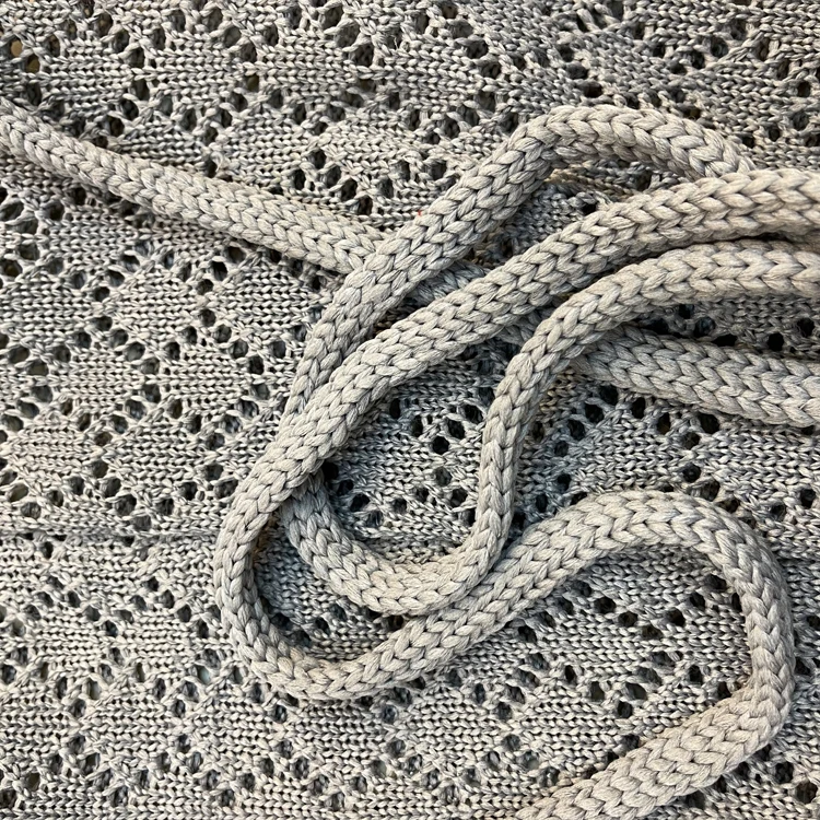 Factory Custom Fashion Portable Crochet Large Capacity Shopping Hollow Out Knitted Bag Backpack