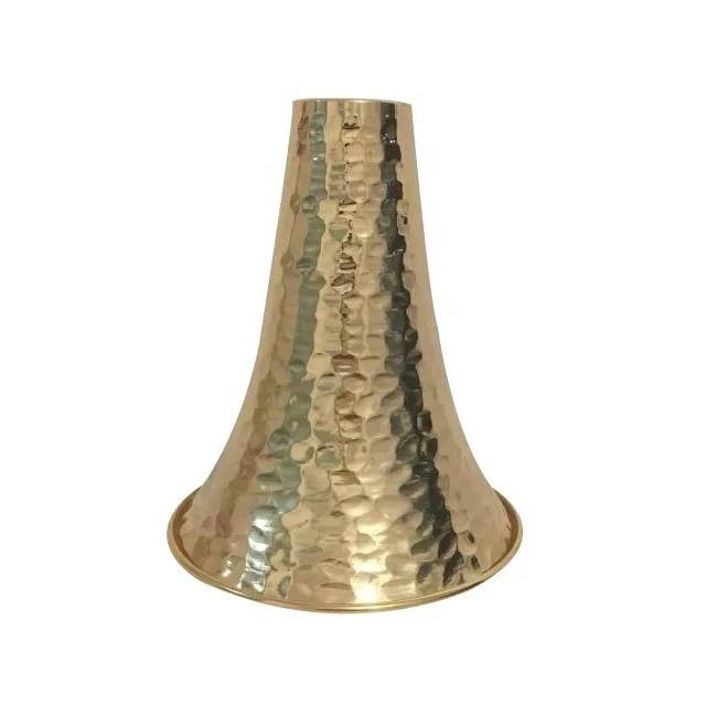 Trumpet metal decoration gold floor lamp & light base