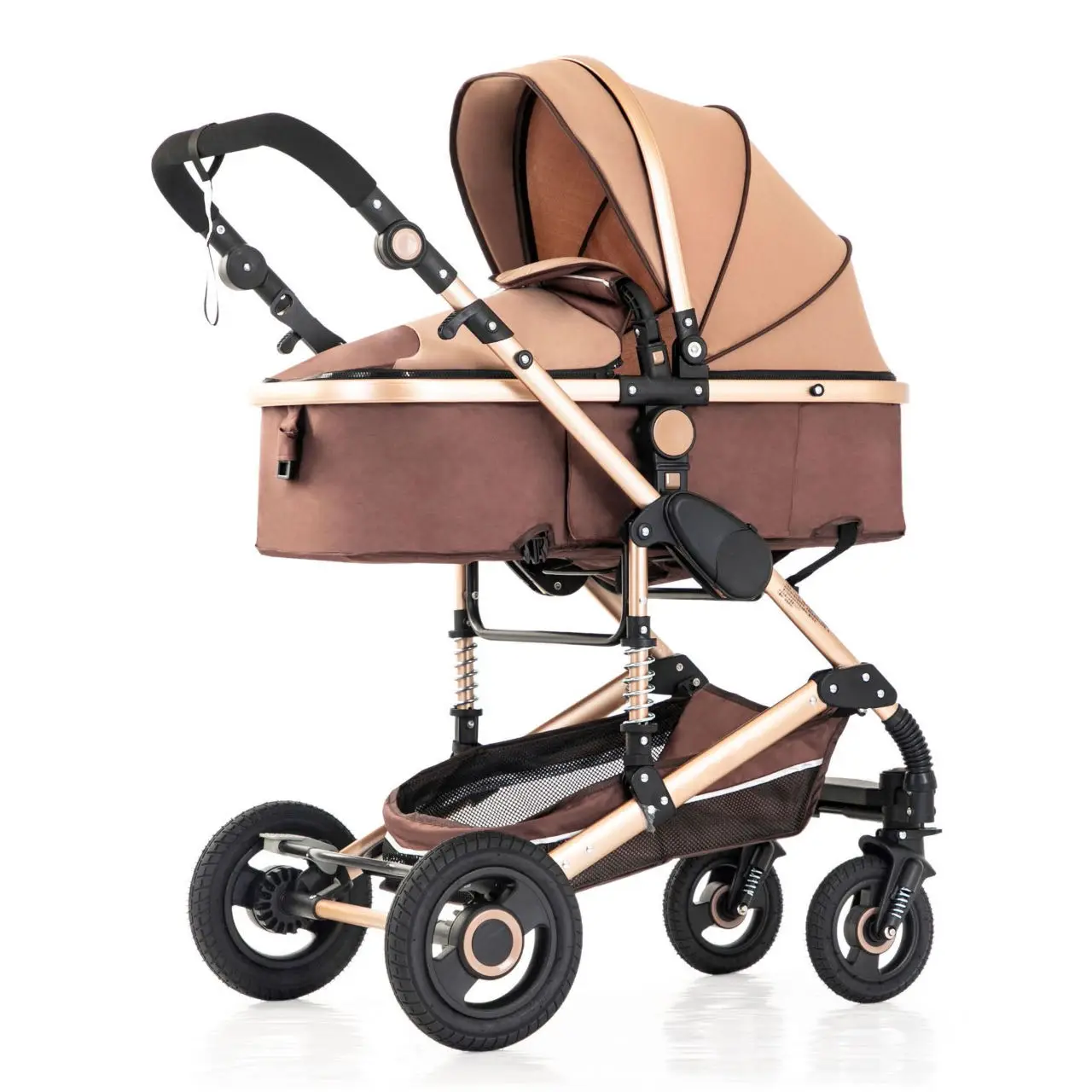 Baby stroller 3 in 1 with car seat for newborn high view folding baby carriage aluminium alloy