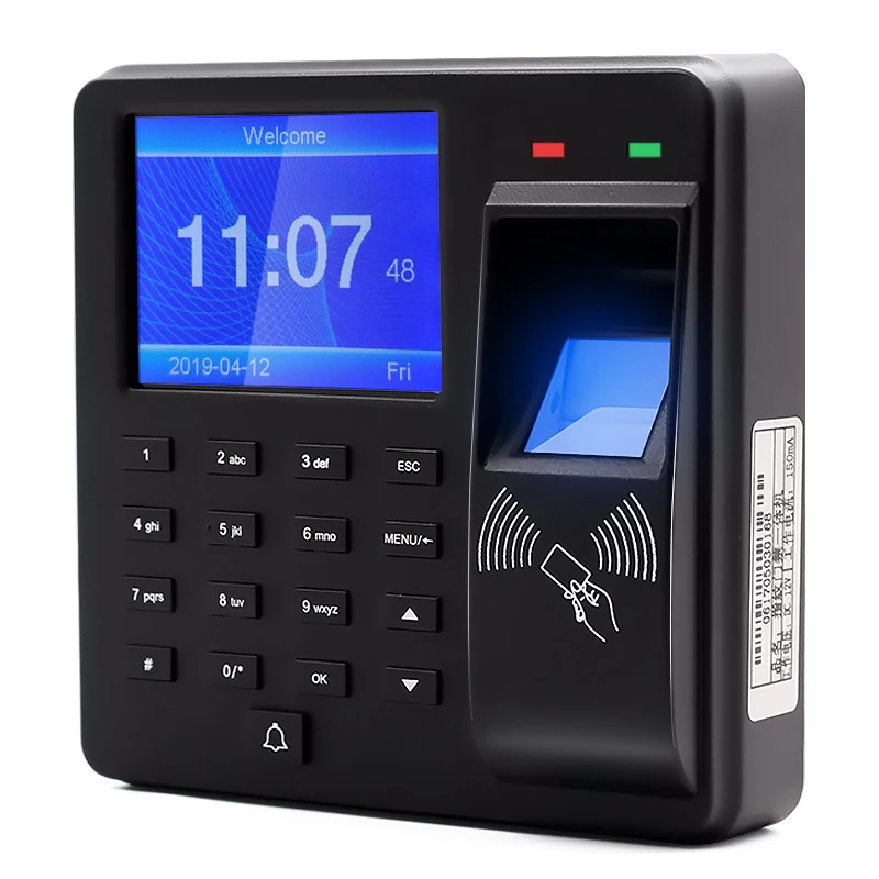 Free Software TCP/IP WIFI Staff Smart RFID Card Attendance Time Biometric System Fingerprint Door Access Control Machine