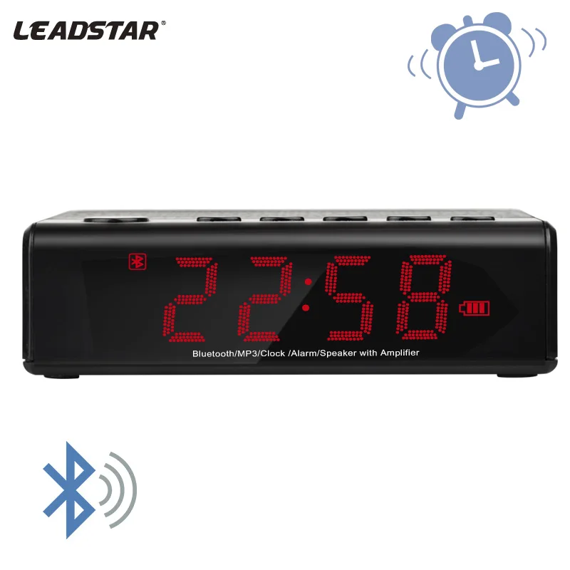 Красочный светодиодный радиоприемник цифровой дисплей DAB радио будильник портативное