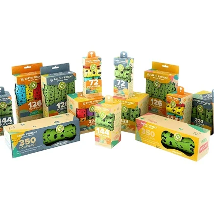 Environmental protection poop custom colorful bag scented pet thickening include HDPE EPI PE Corn starch PLA Corn starch PBAT