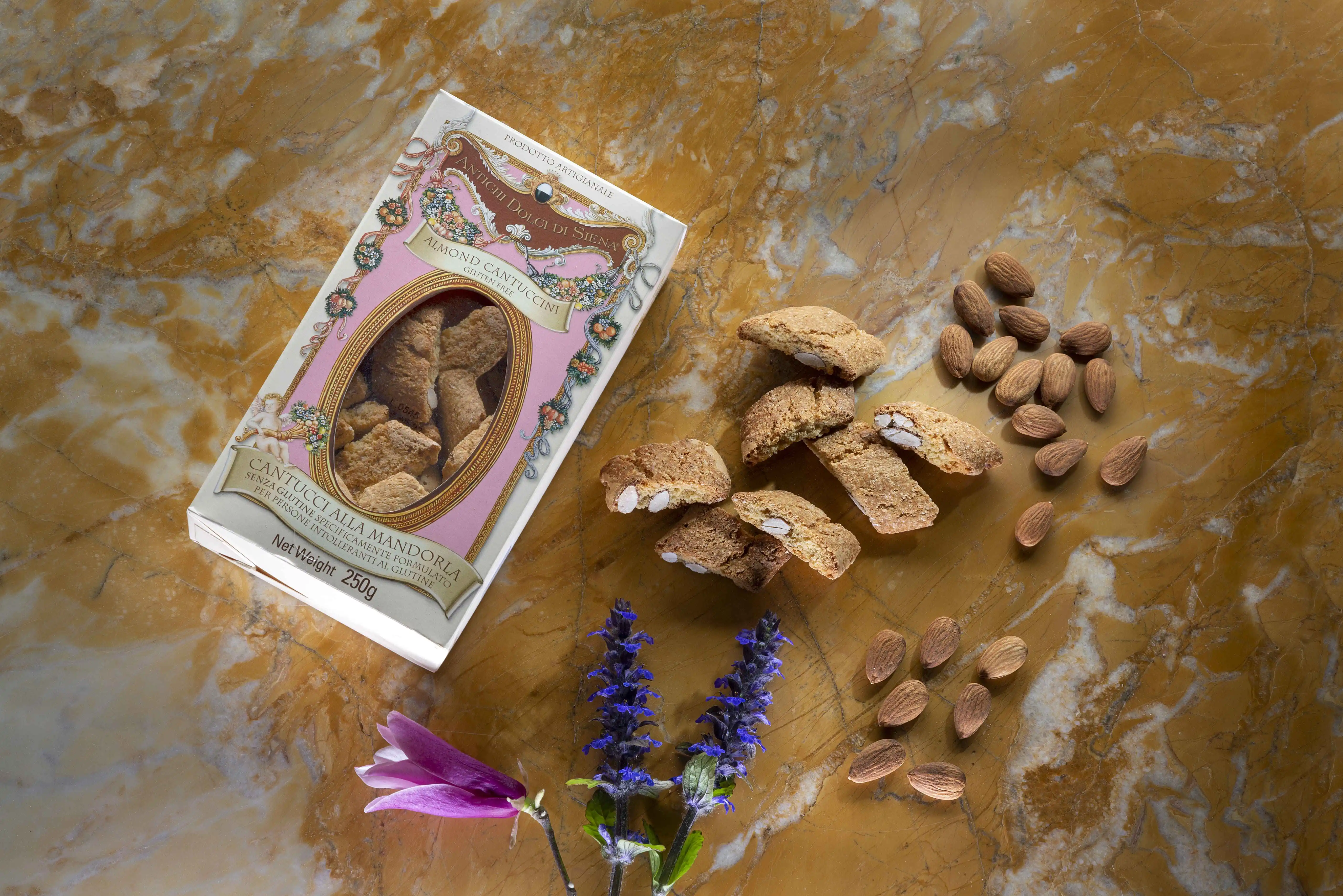 High Quality Long Shelf Life Italian Trandtional Almond Cantuccini Biscuits Handcraft Crisp Tasty Biscuits And Cookies