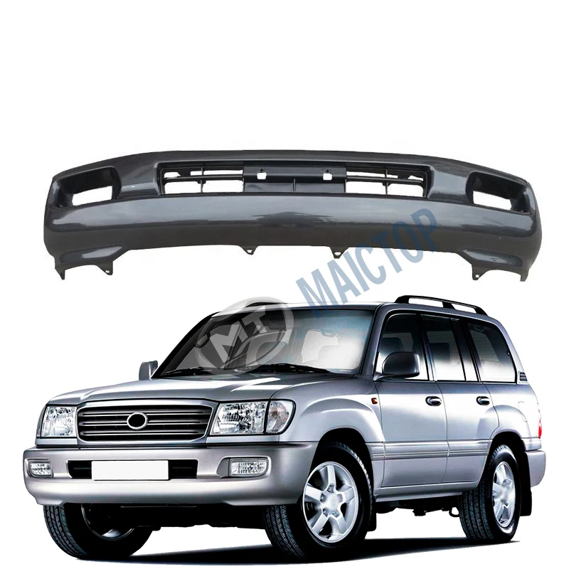 Maictop car accessories abs plastic front bumper for land cruiser 100 series lc100 fj100 1998 - 2006 2007