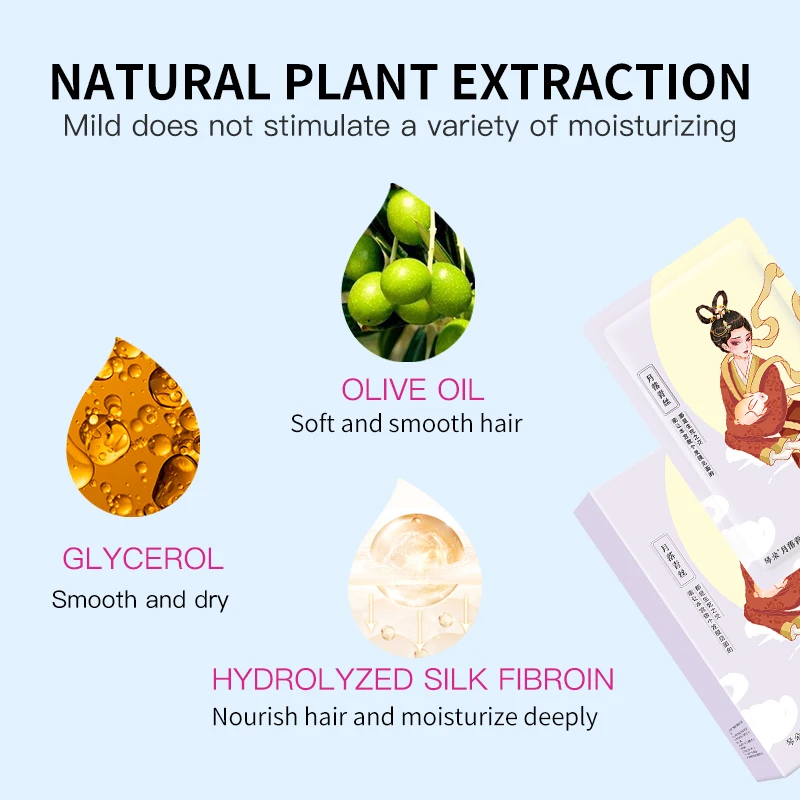 Hair film genuine wholesale net red conditioner repair silk smooth hot dyeing supple nutritional steam hair