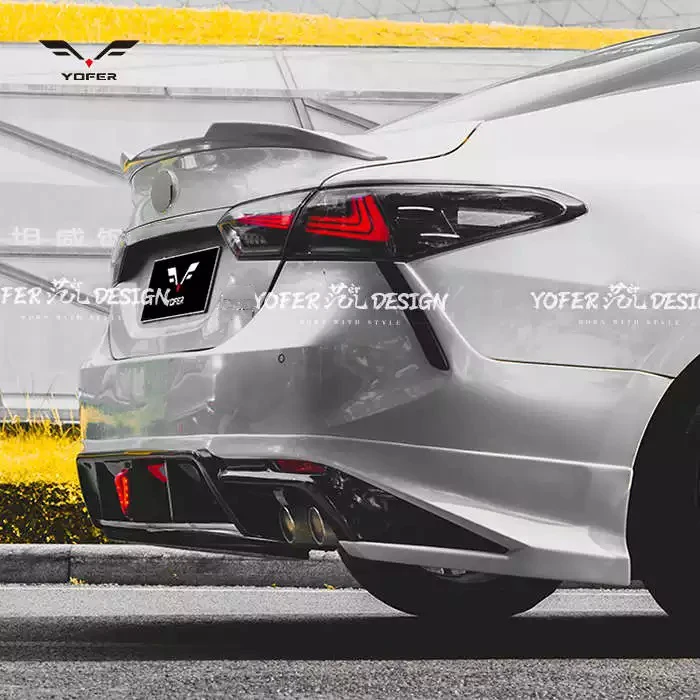 Yofer for camry2018- sports car front rear bumper lip diffuser side skirts accessories bodykit