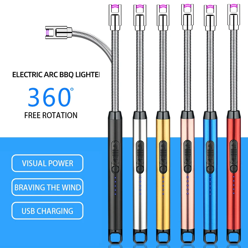 JL891-2  China wholesale Flameless USB rechargeable double arc lighter/electric lighter